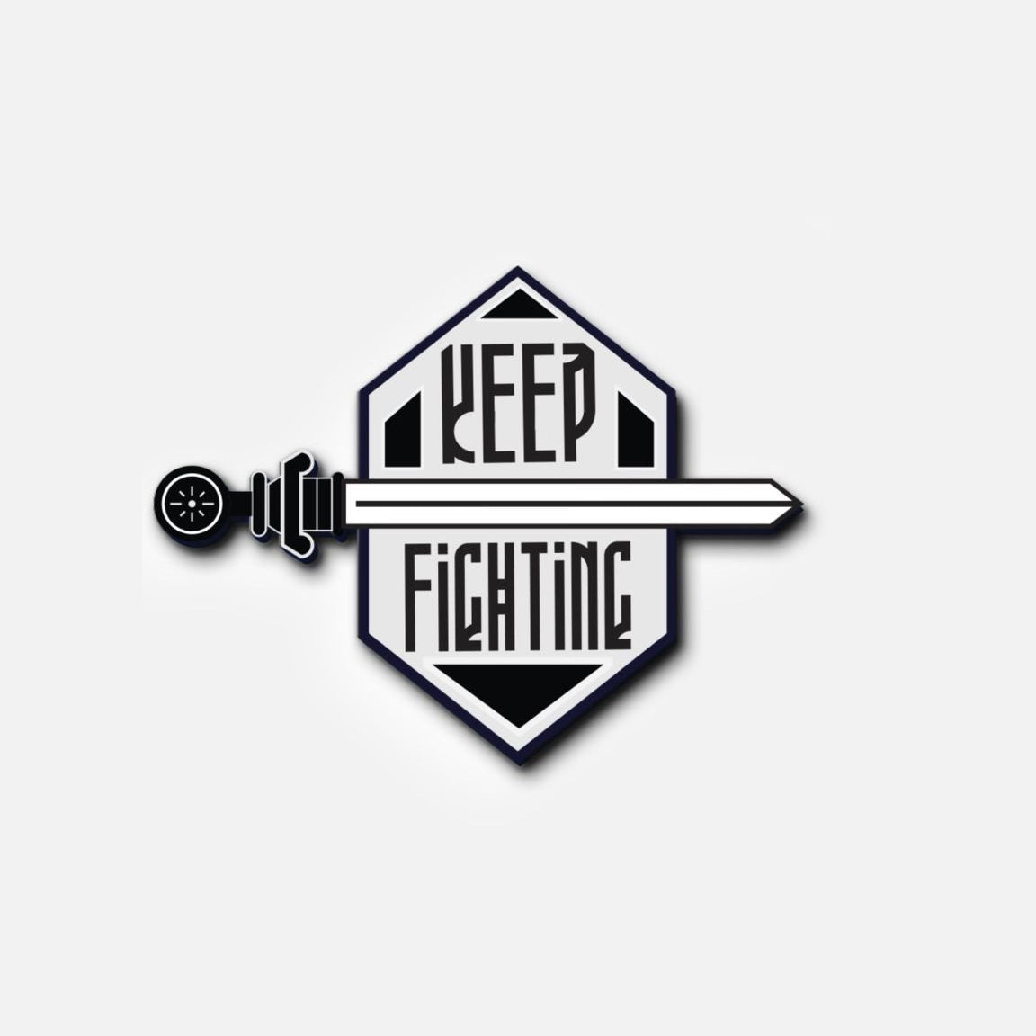 Keep Fighting Enamel Pin
